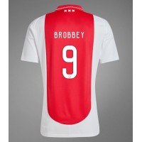 Stroje piłkarskie Ajax Brian Brobbey #9 Koszulka Podstawowej 2024-25 Krótki Rękaw